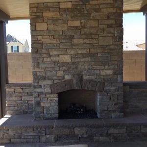 Fireplaces built by Iceberg Pools in Fresno California.